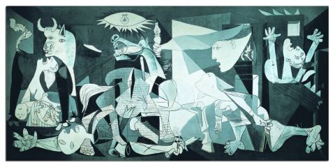 Guernica, Pablo Picasso, miniature, 1000 brikker  (1)